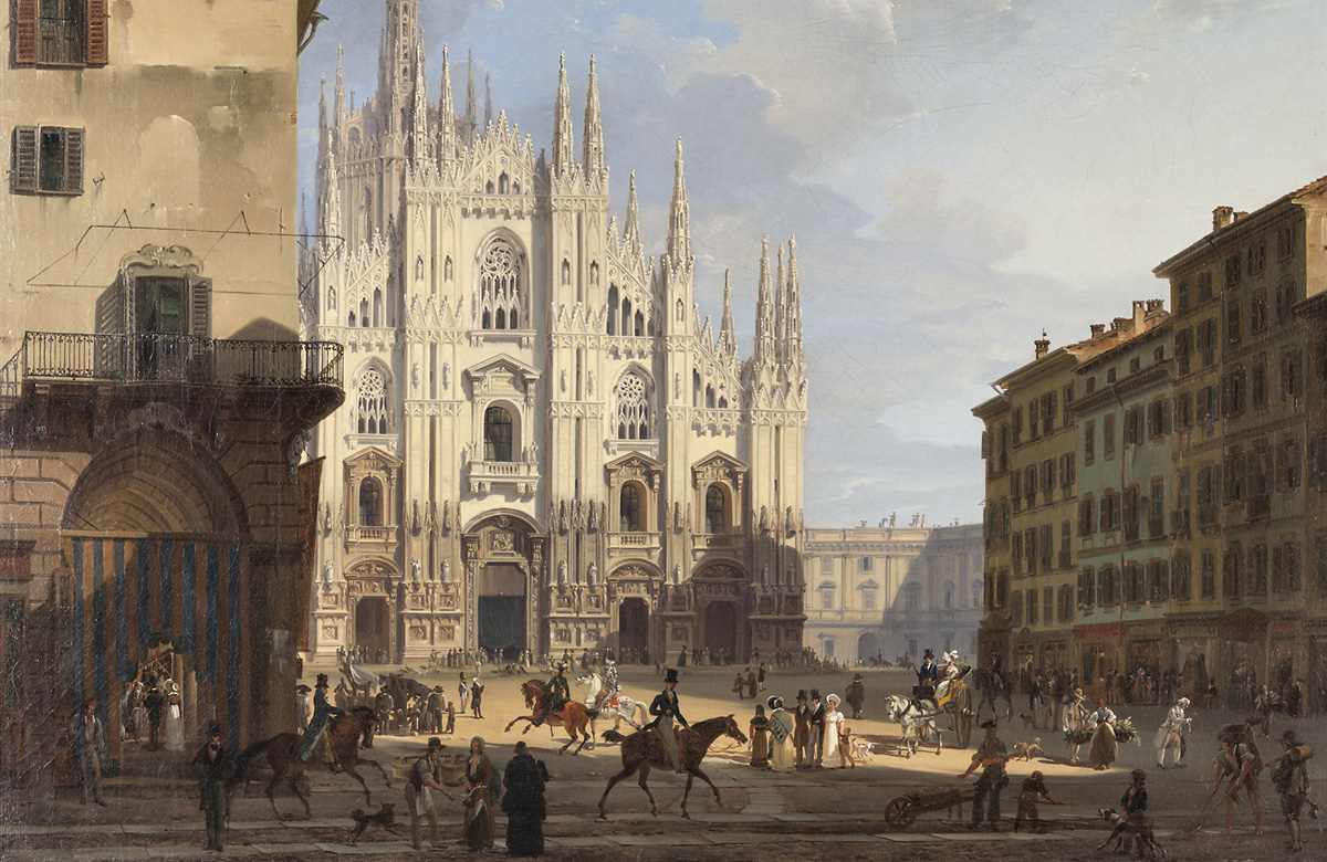 Giovanni Migliara, Veduta del duomo di Milano